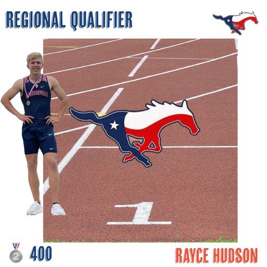 Congratulations to Rayce Hudson for placing 2nd in the Boys 400m Dash. <a href="/Rayce_Hudson25/">Rayce Hudson</a> <a href="/MCISDAthletics/">Madisonville Tx Athletics</a> <a href="/CoachBradTaylor/">Brad Taylor</a> <a href="/MadisonvilleMet/">Madisonville Meteor</a>