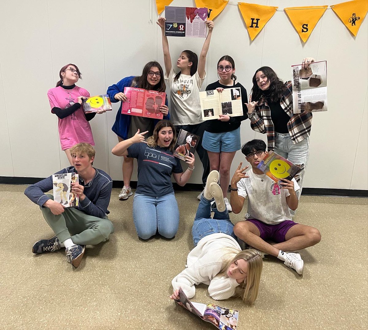 How we feel about distribution day! 🥳 

So excited for you all to finally get your copy of the spring issue! Make sure to talk to your seminar teacher to get one or stop by the journalism room! #RailerNews