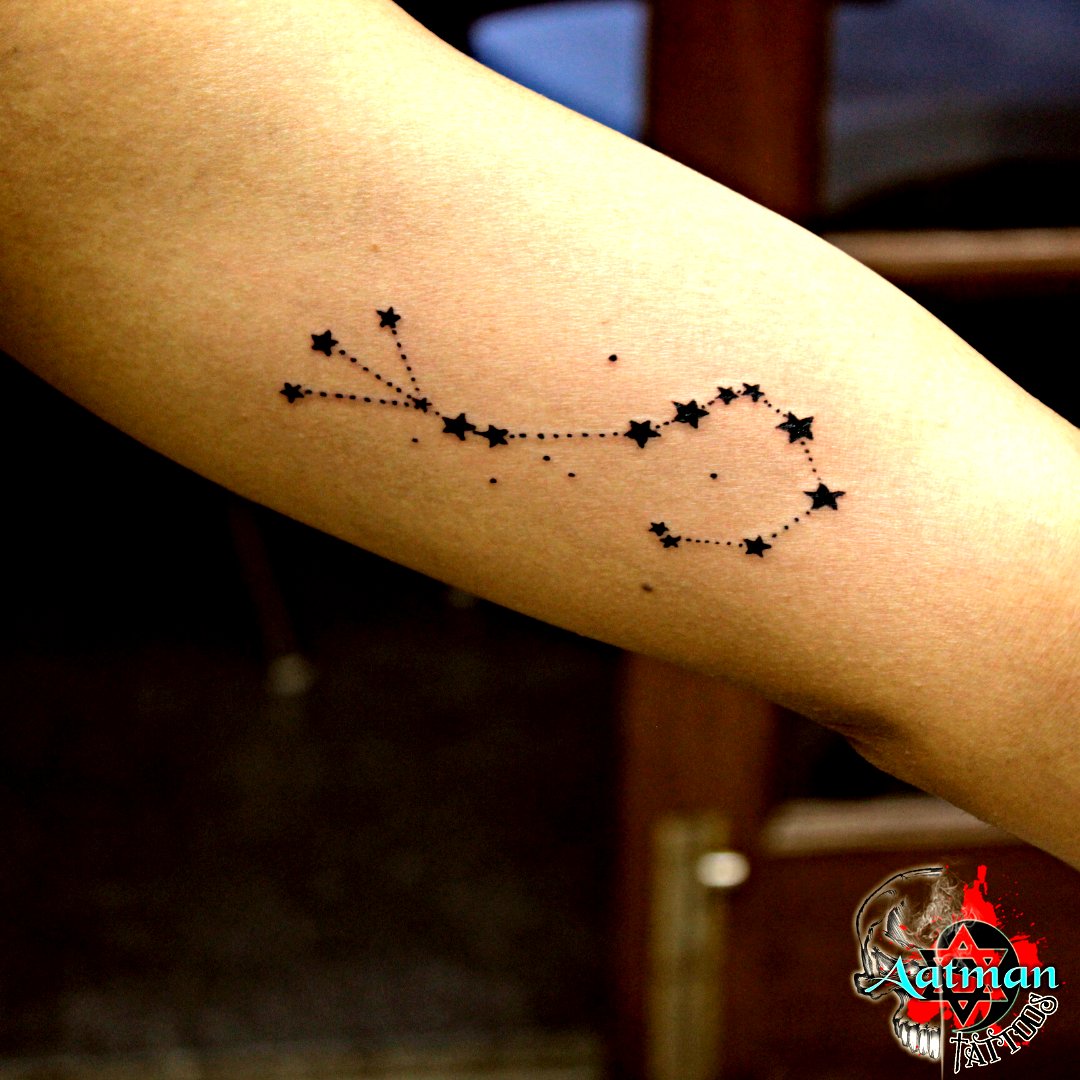 Buy 6 Gemini Zodiac Temporary Tattoos / Constellation Tattoo / Cancer Gift  / Friend Tattoo / Dots Tattoo / Stars Tattoo Online in India - Etsy