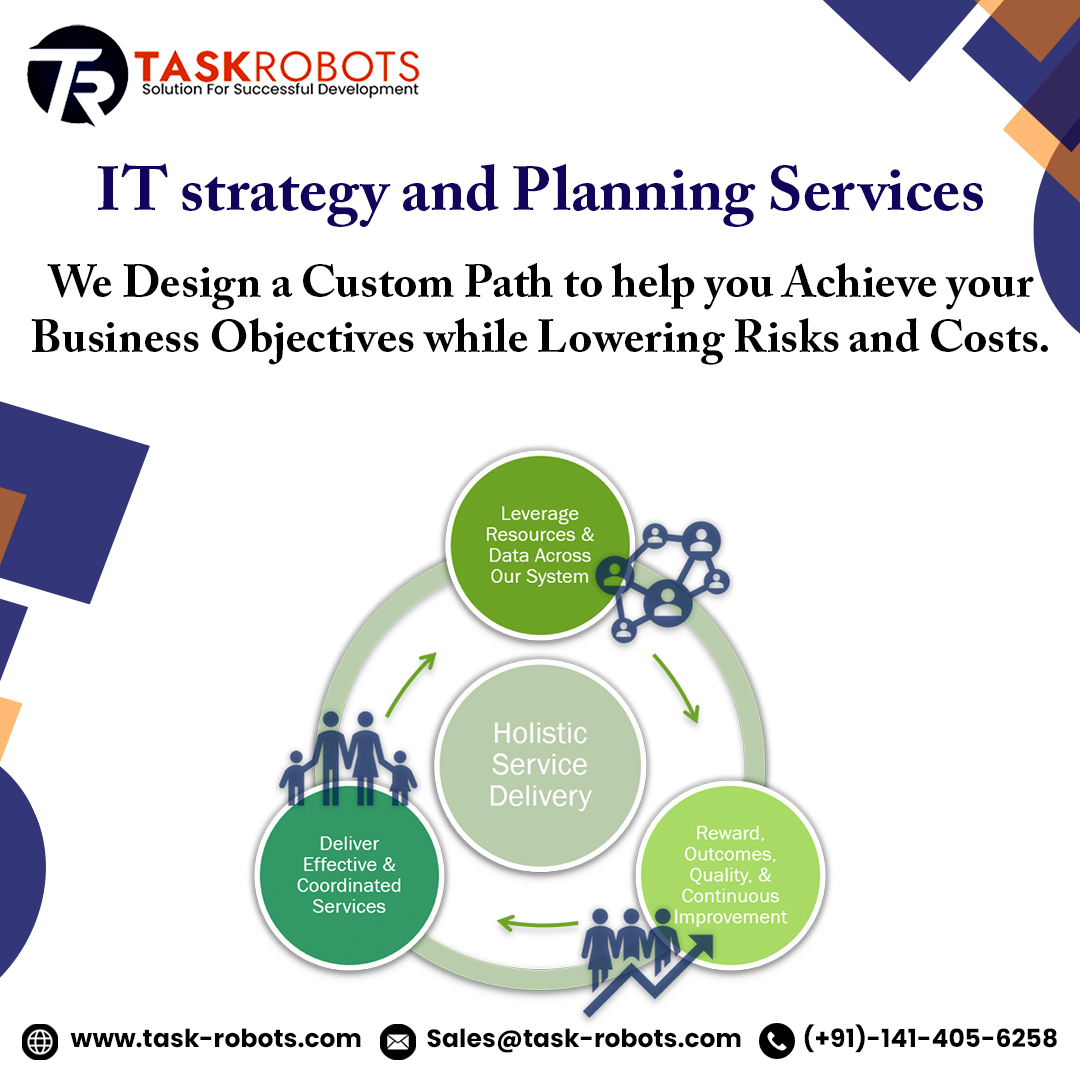 taskrobots's tweet image. We design a custom path to help you achieve your business objective while lowering risks and costs. 
Call us today at (+91)-141-405-6258 for a free consultation.
.
#itstrategy #businesssuccess #businesssuccess #digitalmarketing #businessconsultation