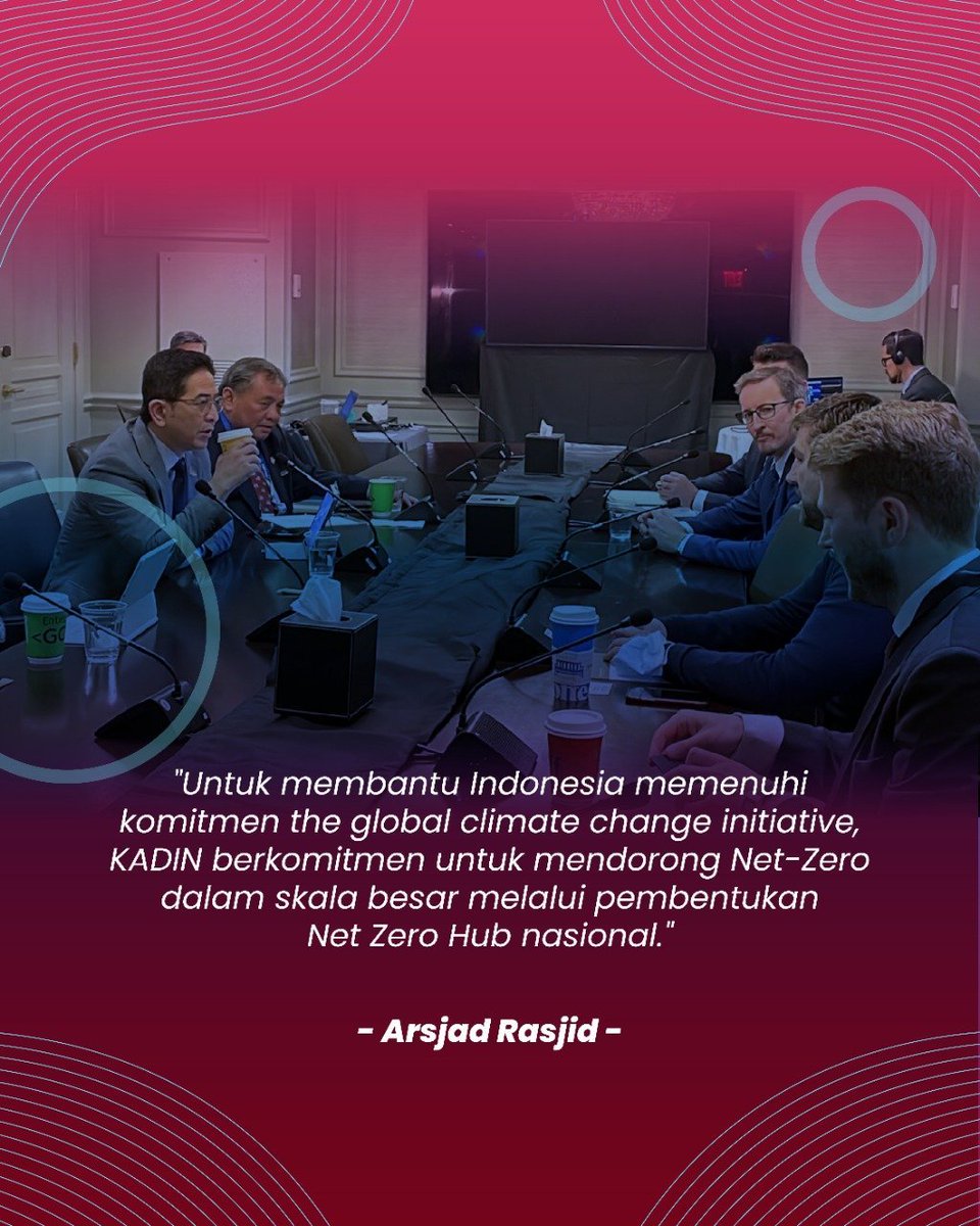 Wajar dong kita harus dukung Indonesia dalam transisi eneergi ke energi hijau 
#ArsjadGoGreen
Ketua Kadin