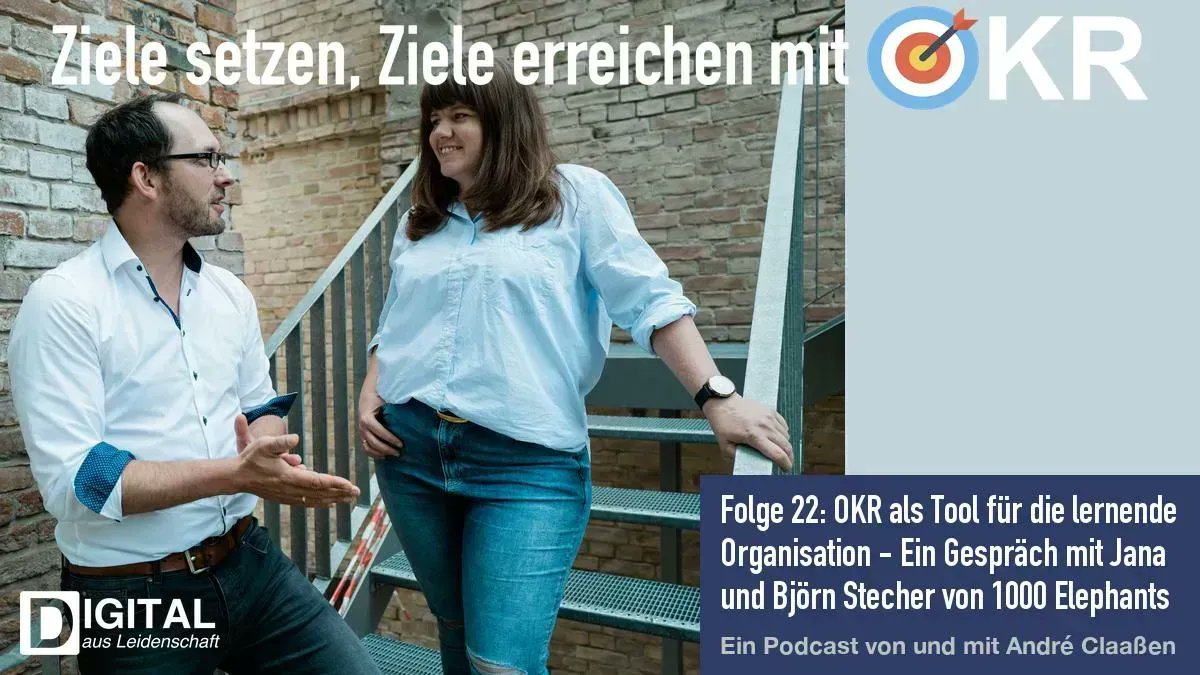 OKR als Tool für die lernende Organisation mit @jana_pur und <a href="/be_stecher/">bjoern_stecher</a> von 1000Elephants.de

Tipp 5️⃣  von 5️⃣ : Gestaltet aus einer entspannten Perspektive eurer Zukunftsbild: Was würdet ihr euch bei Brezeln 🥨  erzählen?

#Tipp #OKR