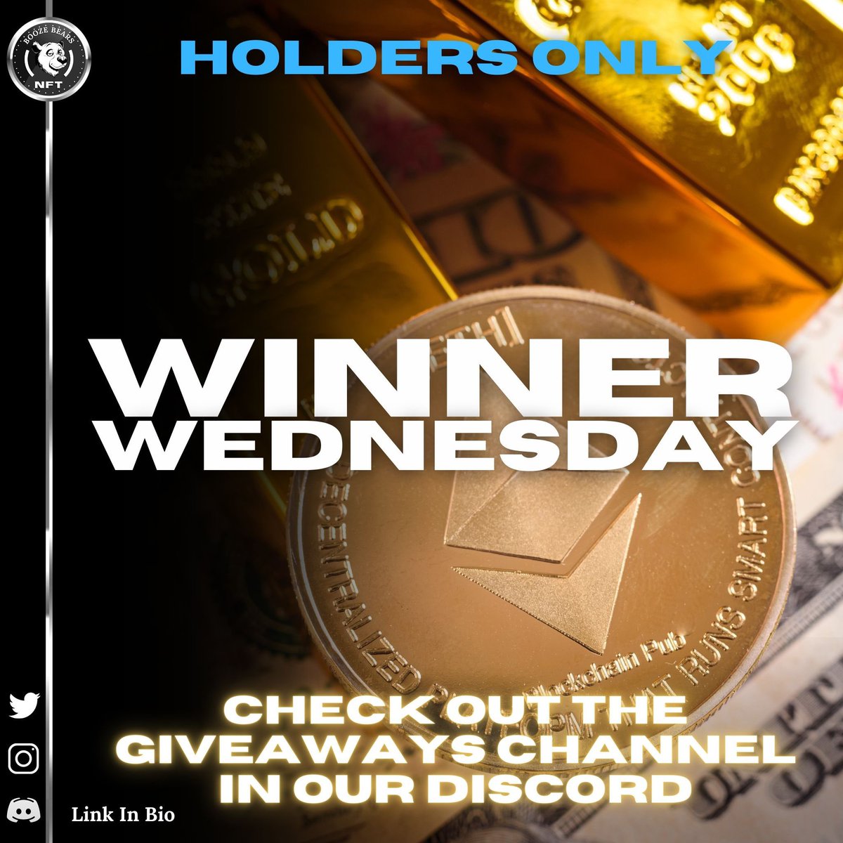 BoozeBears's tweet photo. Another Winner Wednesday! Today we are giving one lucky holder a LEDGER NANO S! Head over to the discord for more info!
#boozebears #boozebearsevolution #eth #nft #crypto #nftcommunity https://t.co/IGqrr8pM5X