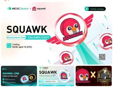 SquawkFinance's tweet photo. Well we're only 6 days young and:
-3 CEX Listings
-1 Partnership
-3 Contests
-1 Buyback
-1 Game Preview
-Liq. Locked and some Burnt
-ATH almost every day
-Etherscan verified
-CMC/CG listed
-MOST IMPORTANTLY, AN AMAZING COMMUNITY
$Squawk $Chirp https://t.co/d3BF5UlQPI