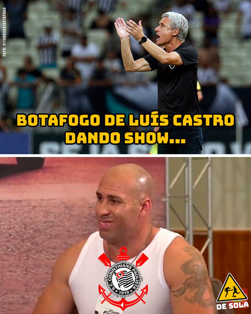 Torcida do Corinthians deve estar feliz de ter perdido Luís Castro pro Botafogo... 👀