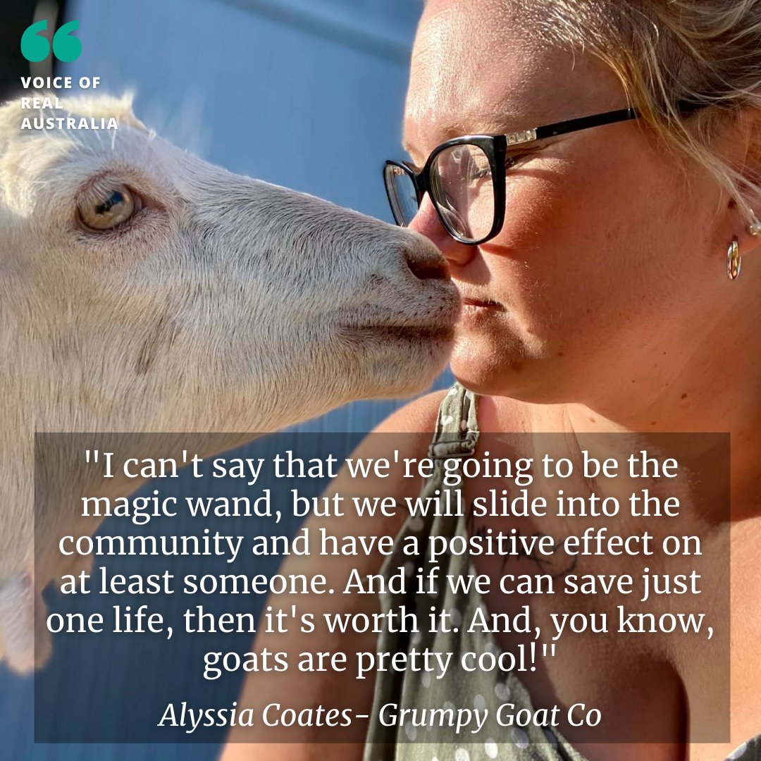 Laura Carolina Corrigan (@laoorac) on Twitter photo Goat yoga? I'm not kidding! Getting mental health support can be tough in regional towns, so this unique activity is trying to fill the gap. Listen now, search Voice of Real Australia on your podcast app, or click: urlgeni.us/Goat from <a href="/M_eganWhitfield/">Megan Whitfield</a> <a href="/theadvocatetas/">The Advocate</a> Goat yoga? I'm not kidding! Getting mental health support can be tough in regional towns, so this unique activity is trying to fill the gap. Listen now, search Voice of Real Australia on your podcast app, or click: urlgeni.us/Goat from <a href="/M_eganWhitfield/">Megan Whitfield</a> <a href="/theadvocatetas/">The Advocate</a>