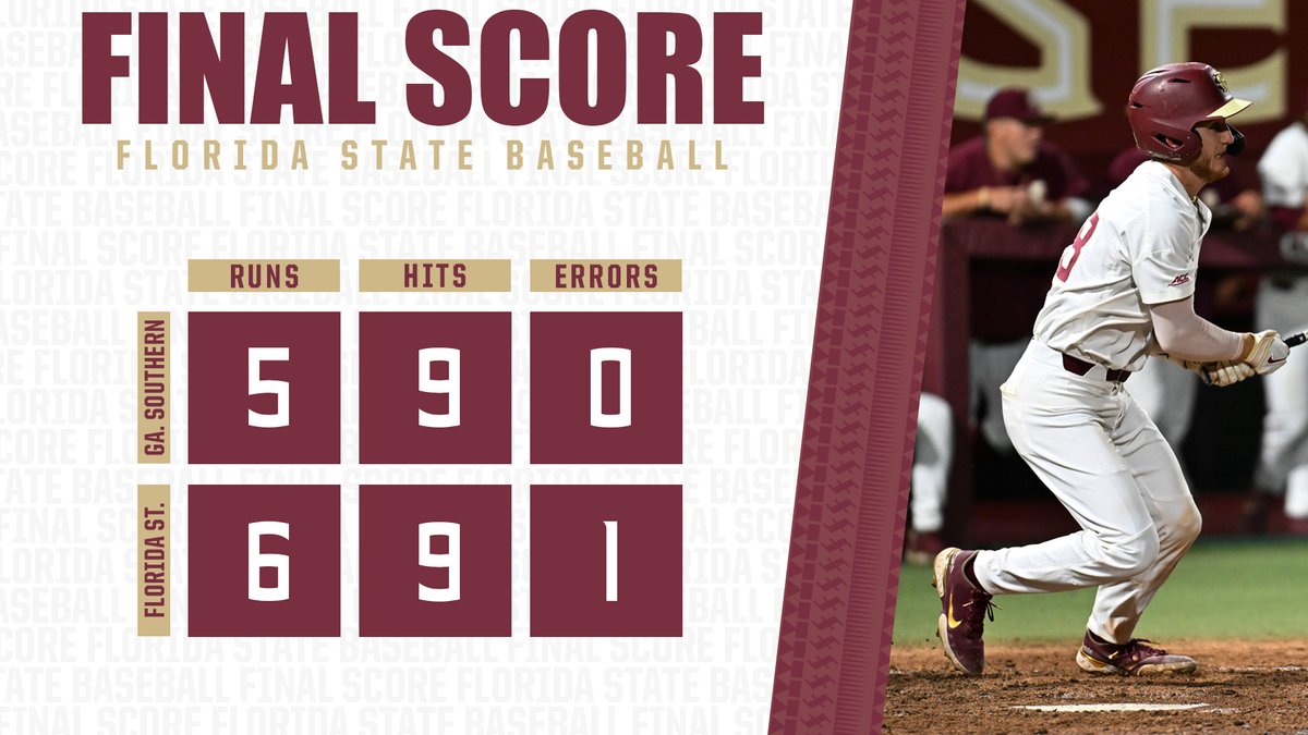 FSUBaseball's tweet photo. T-Mart comes through! Walk-off walk and FSU completes the comeback!

WP: Montgomery (4-1) https://t.co/5Bjd7uTkMC