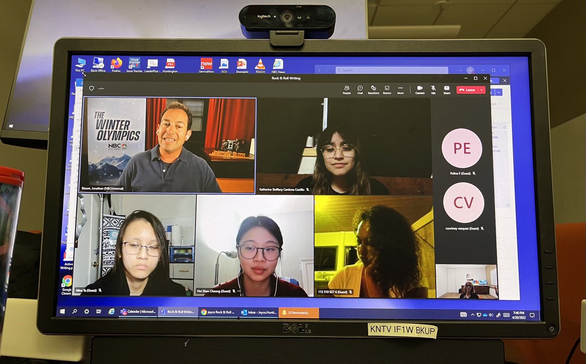 <a href="/BloomTV/">Jonathan Bloom</a> is rocking our NBC Bay Area Rock ‘n’ Roll Writing Boot Camp tonight! It’s our last class but we’ll be back soon for our summer session - with interns - for the first time in two years! #goodcleancopy ⁦<a href="/nbcbayarea/">NBC Bay Area</a>⁩
