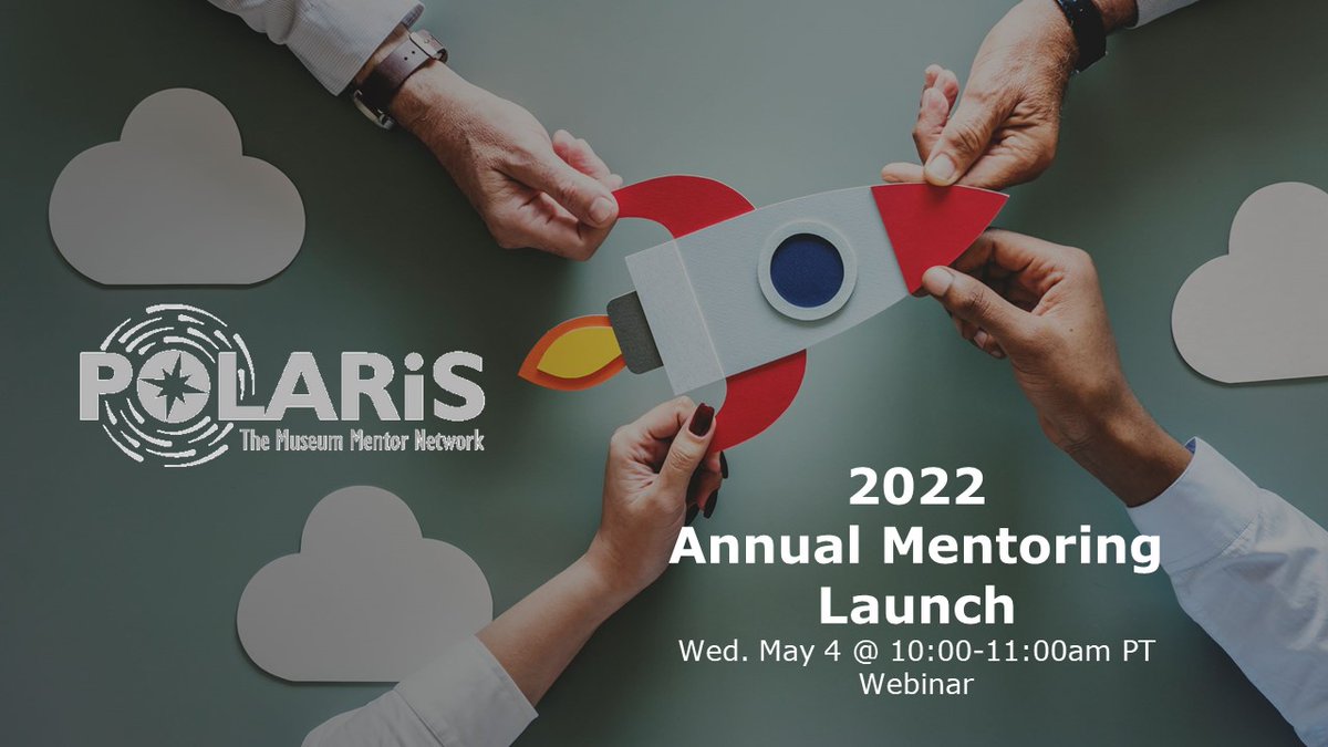 Join us for the #POLARIS 2022 Annual #Mentoring Launch #webinar. Advance your #leadershipdevelopment and FIND/BE a mentor in a #network with over 1100 #museum  colleagues. Register now: lnkd.in/gJV3KvV7