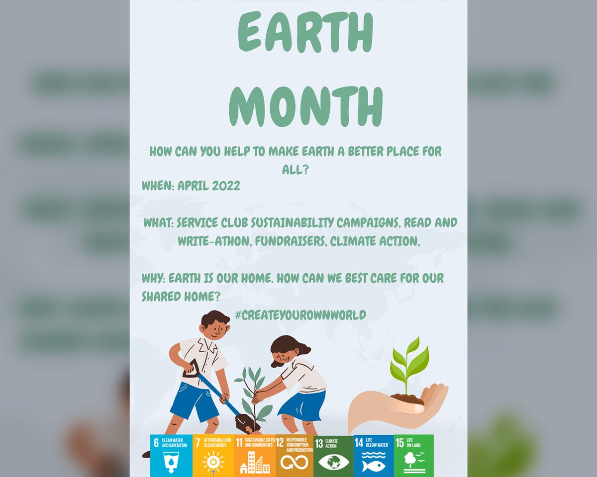 SAISSingapore's tweet photo. #CreateYourOwnWorld is our theme for #BookWeek & #EarthMonth this year, where we use the power of reading and writing to create a more conscious and aware world. You can also donate to the @janegoodallSG & @Refugees.
Link here: https://t.co/utosB6Qlgw
#SAISRocks #CognitaWay https://t.co/cYfkDoXIwj