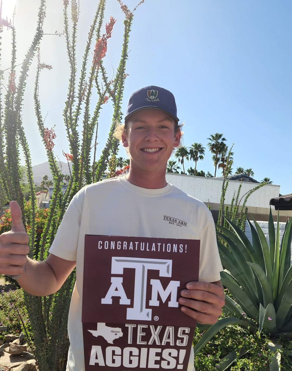 ECCGCSuper's tweet image. We have an Aggie in the house.  Texas A&amp;amp;M made an offer Cabot couldn't refuse. Great school rich in tradition. Penn State and Cal Poly SLO made the decision tough. Proud of you Cab!