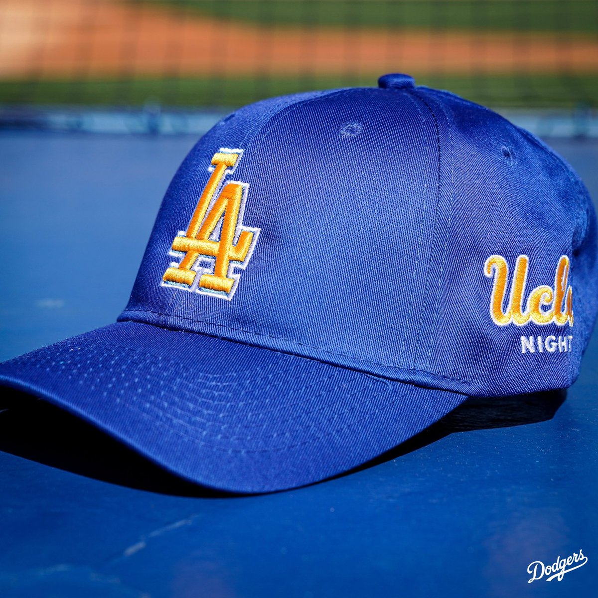Dodgers's tweet photo. Join your fellow Bruins at Dodger Stadium on 4/29 for @UCLA Night! Get this exclusive cap when you purchase a special ticket pack at https://t.co/4P7784bNzX. https://t.co/il1VtQtZXM