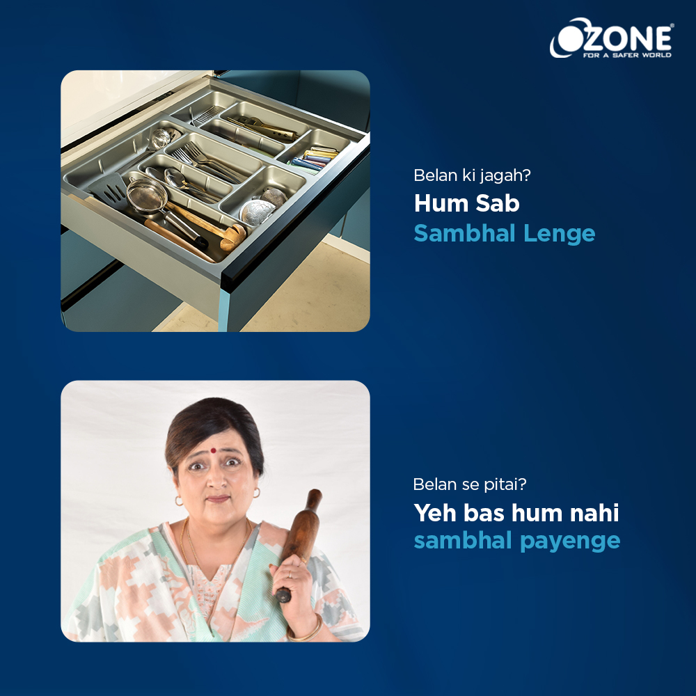 OzoneIndia_'s tweet photo. Mummy ki pitai ke alawa, baaki #HumSabSambhalLenge!
Bring home Ozone Kitchen and Furniture Fittings for a stylish, quality, and reliable experience that is tailor-made for Indian families.
#OzoneHardware #Ozone #Hardware #IndianModularKitchens #IndianKitchenHardware https://t.co/LZiqg0E4im