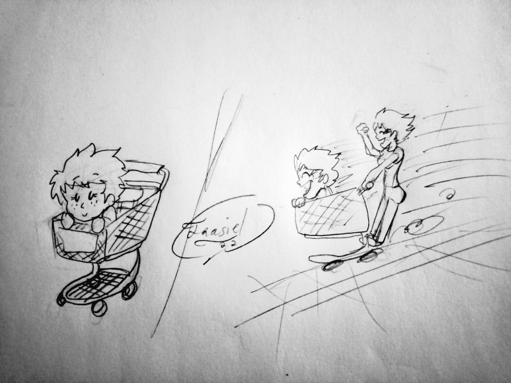 0Estebanbee's tweet photo. Día 20 montando un carrito de Super
Amanda y Aline jugando :3
#Amanda #FunModeMonth2022 #Aline #AmandaandAline #Shoppingcart #carritodecompras #Paseo #RidinginaShoppingcart #Supermarket #Riding #Paseandoenuncarritodecompras #Dibujo #Art #Pencil #TOMBOY https://t.co/1nXRKCOlUr