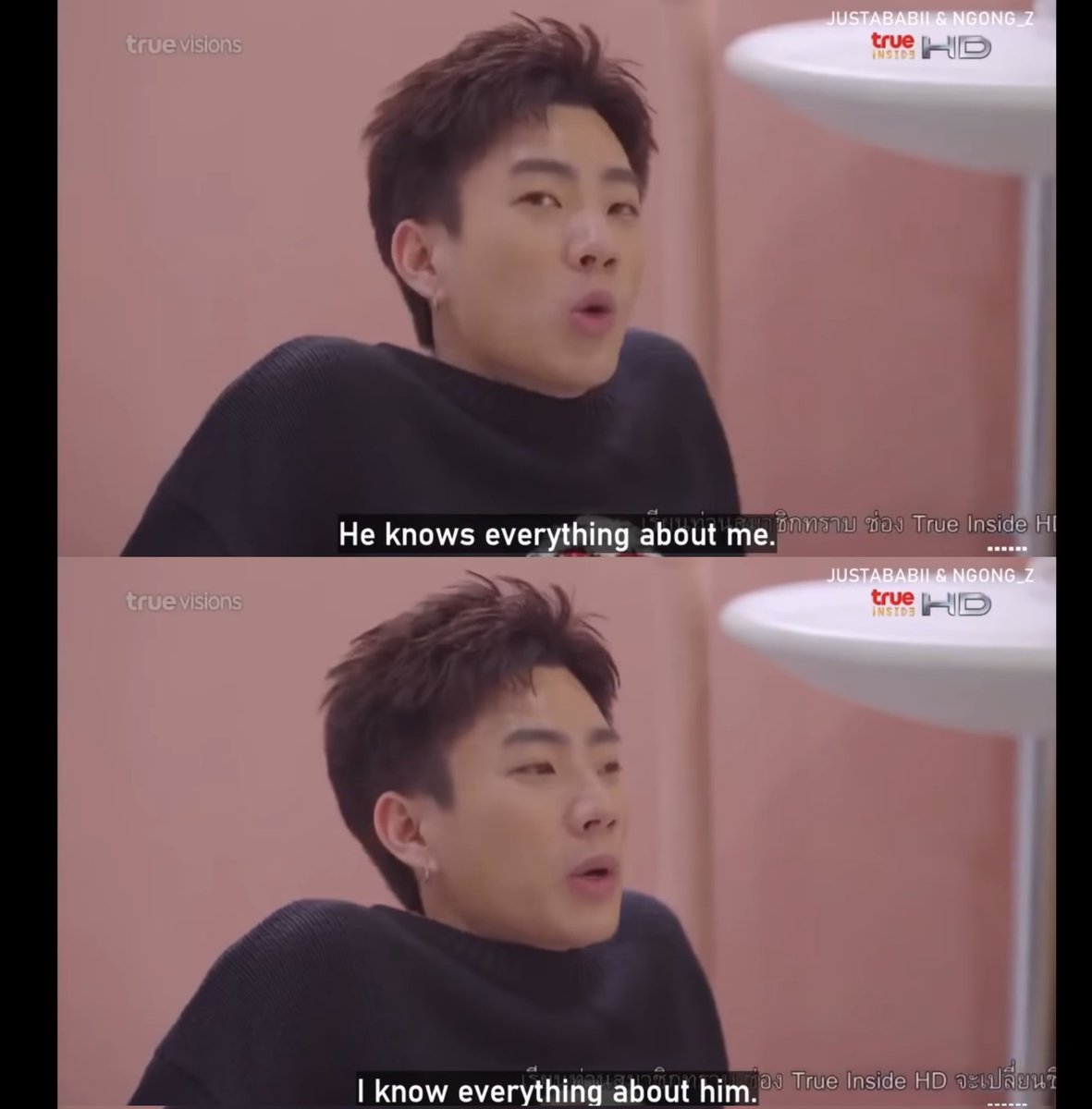JumpolAesthetic's tweet photo. "other people might not know about since I don't go around telling people what I'm up to, but if we were together, they'll probably know about these types of things about me."
Cue Off saying OffGun know everything about each other 😌😌😌
#GQHowtodatexOFF #ออฟจุมพล #ออฟกัน https://t.co/1GADp2aNE3