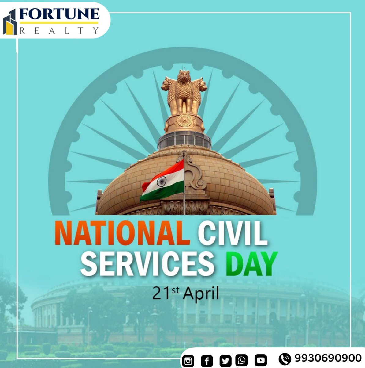 IndFortune's tweet photo. All the ability is at intervals with you. You’ll be able to do something. Happy Civil Services Day! 
#happycivilservicesday🙏 https://t.co/P8eC5LQlz1