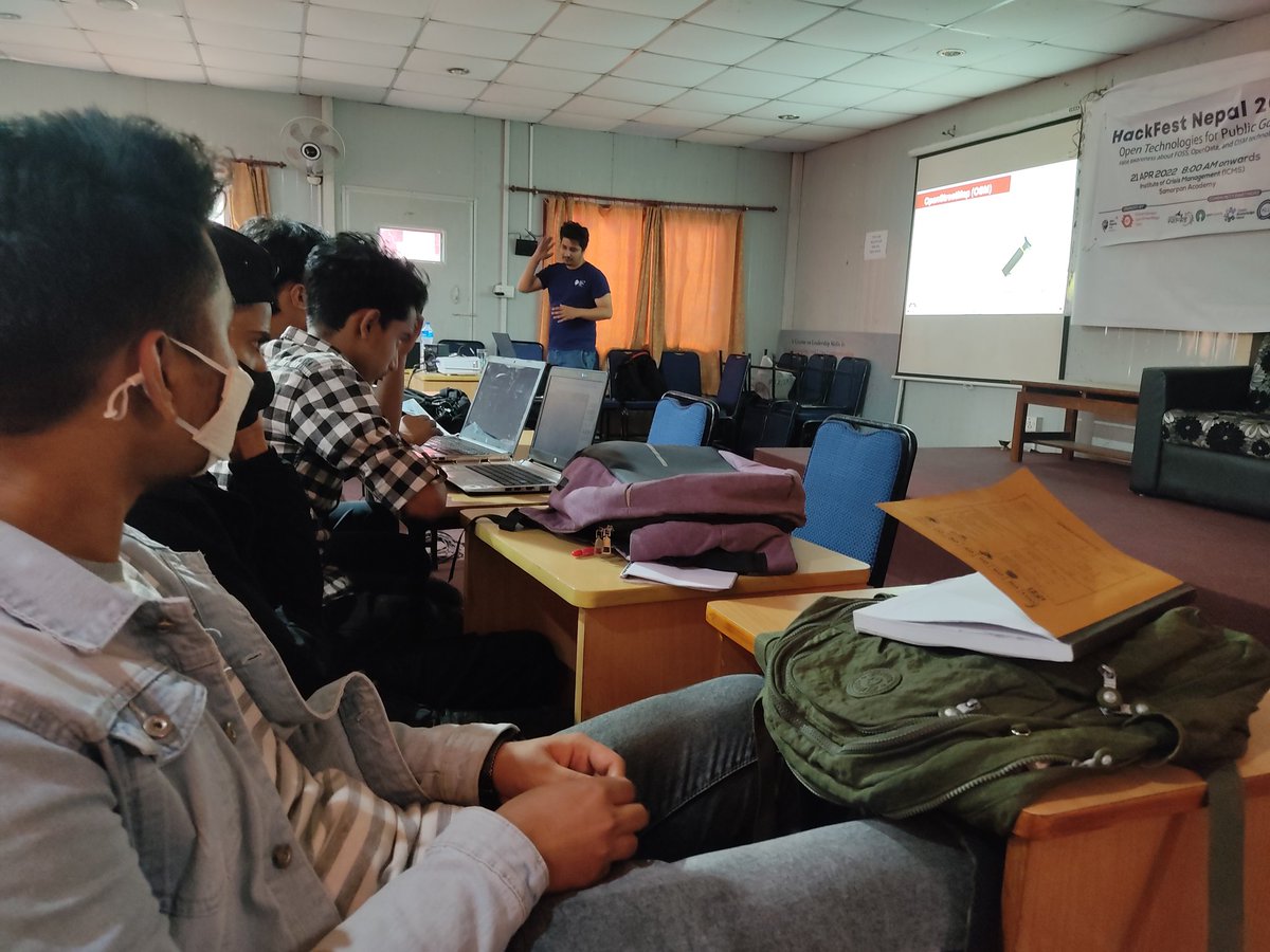 AryalNishan's tweet photo. Happening Now
@NirabPudasaini Tech and Innovation Specialist at @openmapping_ap talking about #OpenStreetMap and its usability for #PublicGood
#OSM #RemoteMapping #HackFestNepal #OpenData #TaskingManager #DigitalTransformation https://t.co/MqQxi7wohl