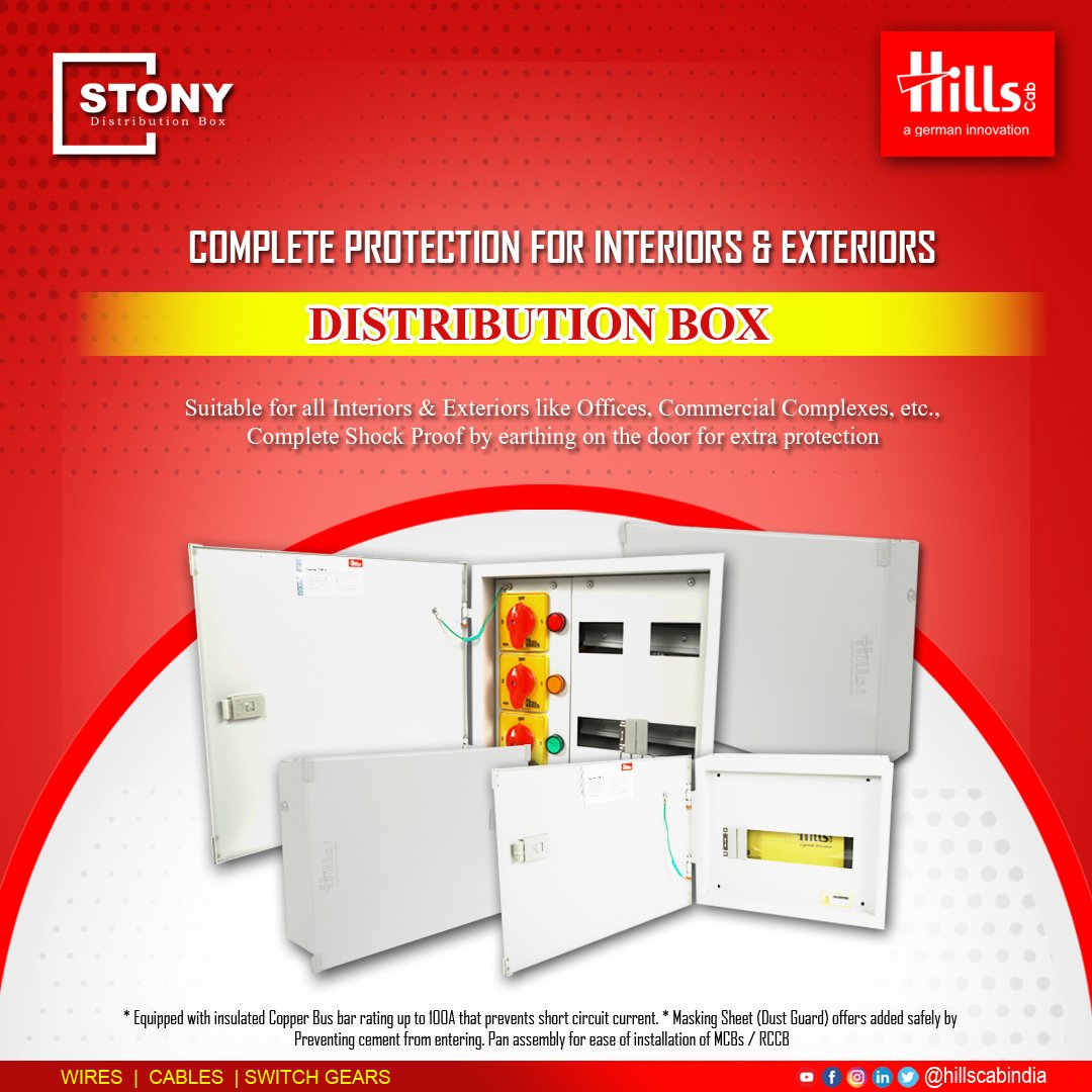 hillscabindia's tweet image. Allocate electricity safety with hills cab distribution box,,,
.
.
.
Switch to hills cab 
.
.
.
#distributionbox #DBbox #dbboxmanufacturer #electricity #electrician #electricalsafety #electricalservices #electricalcontractor #electricianlife #AtmanirbharBharat #makeinindia #MSME