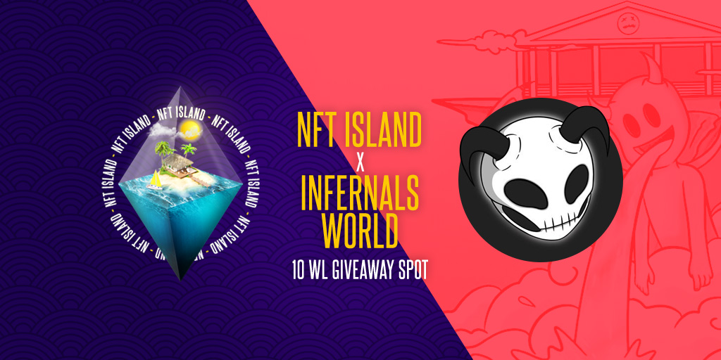 _NFT_ISLAND's tweet photo. 👽NFT ISLAND X Infernals World👽

 We are giving away 10 WLs to our Discord Community

 To enter: ✨Follow  @_NFT_ISLAND &amp; @infernalsworld
✨ Like &amp; RT this tweet 
✨Tag 3 friends 
✨ join our Community and @infernalsworld Discord server

 48 hours ⏳

 #NFTGiveaway #NFTCommumity https://t.co/SL81mb154b