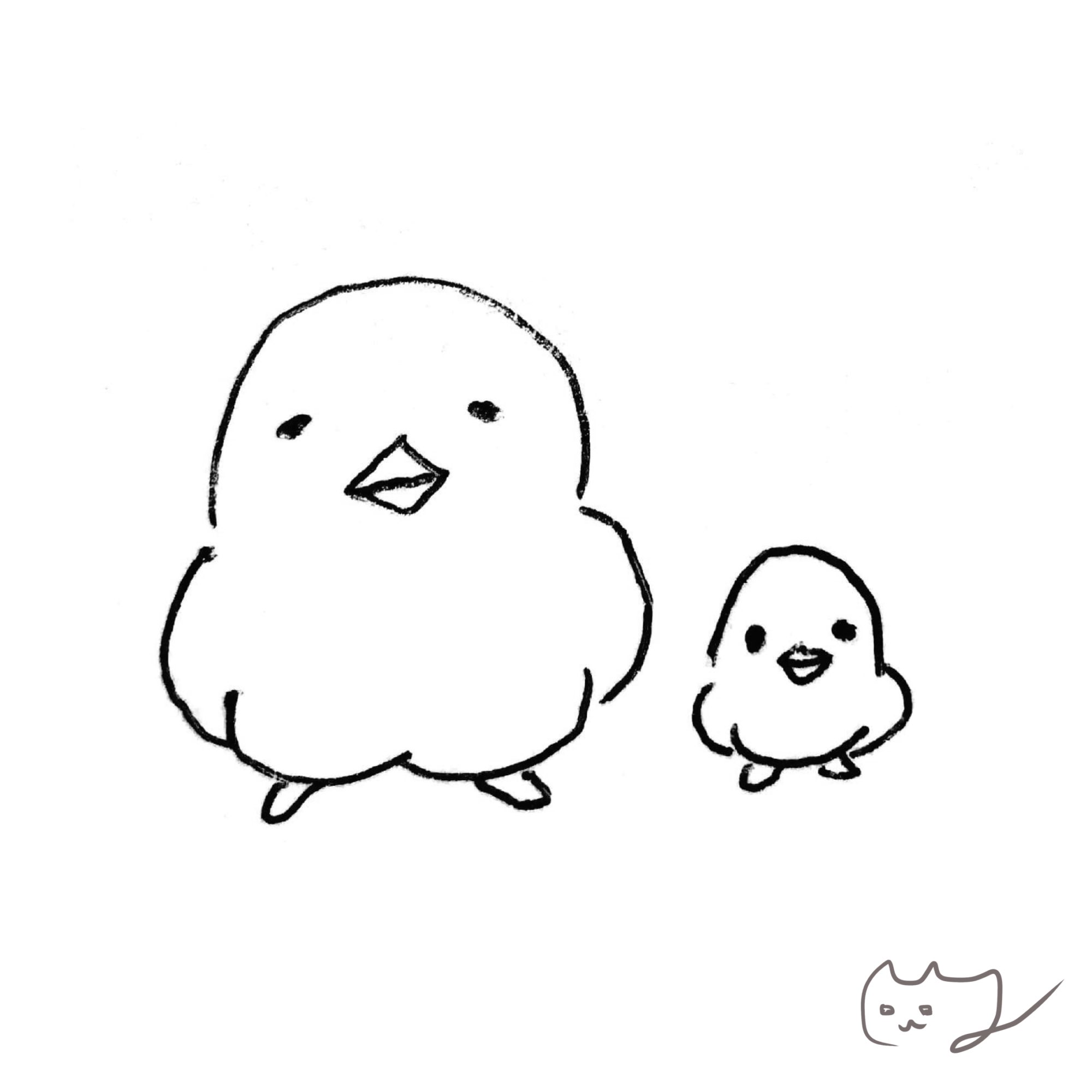 Marie Yoshida 鳥さんおやこ ゆるキャラ イラスト Illustration 創作 オリジナル キャラクター ゆるい絵 ゆるいイラスト T Co 1csjydvhv6 Twitter