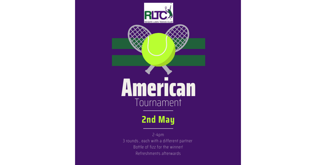 ReigateLTC's tweet image. American Doubles Tournament
reigateltc.org.uk/news/american-…