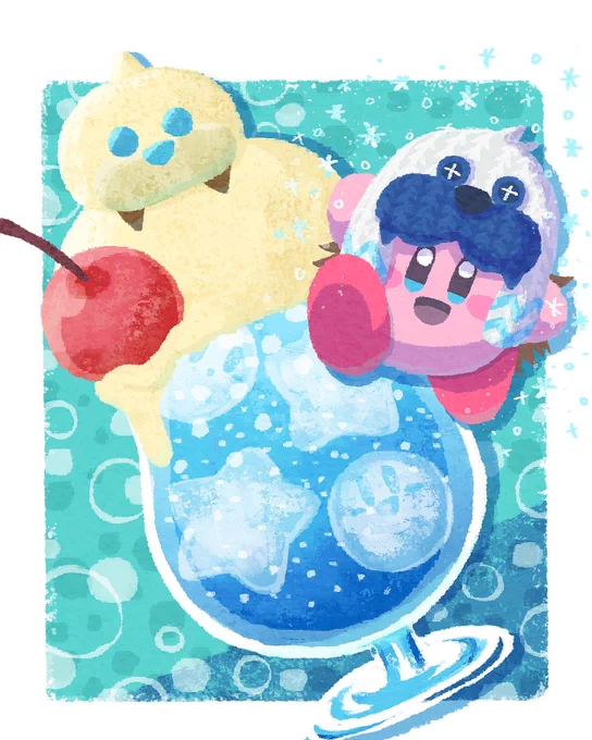 こちこち⭐︎フロストアイスのクリームソーダ
〜3コマ仕立て〜 
