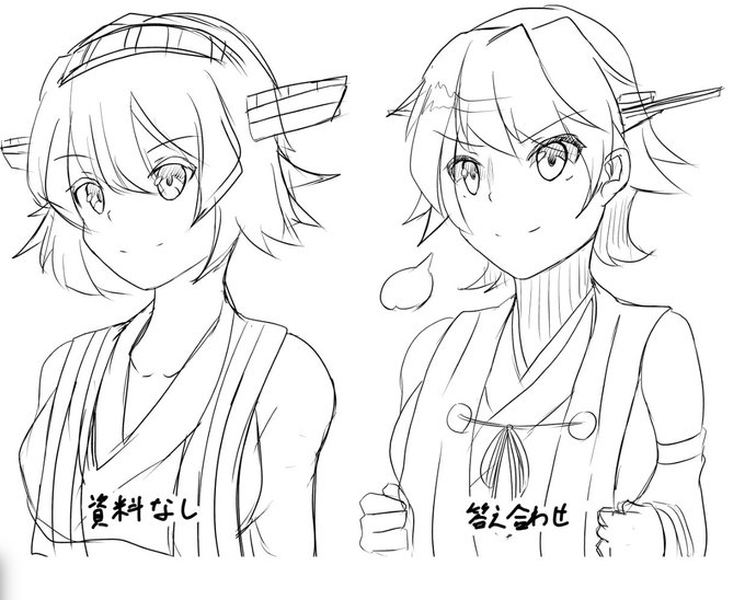 #リプ来た艦娘を資料見ないで描く
ひえー(まーく2) https://t.co/0DWZEfZi9w 