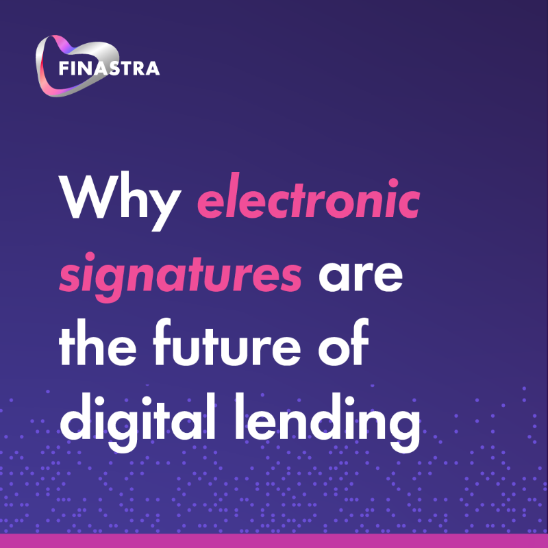 FinastraFS's tweet photo. ✨End-to-end digitization is here, with #eSignatures closing the gap between digital and paper-based loan processing. 

Read our white paper to learn more.

#DigitalLending