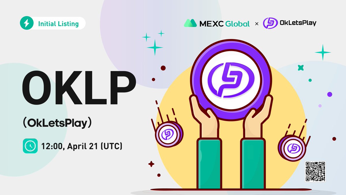 MEXC_Builders's tweet photo. 📢Releasing the draw result of $OKLP M-Day🔥
📈 MEXC will list $OKLP @Ok_LetsPlay in the Innovation Zone under OKLP/USDT trading pair at 12:00 Apr 21 (UTC).
🔗Details: https://t.co/wfEXpjdGut
💚Sign up: https://t.co/B97FQ6SG6N
#OkLetsPlay #OKLP #MEXCSEA #Mday #MEXCListing https://t.co/mHjM95d1VI