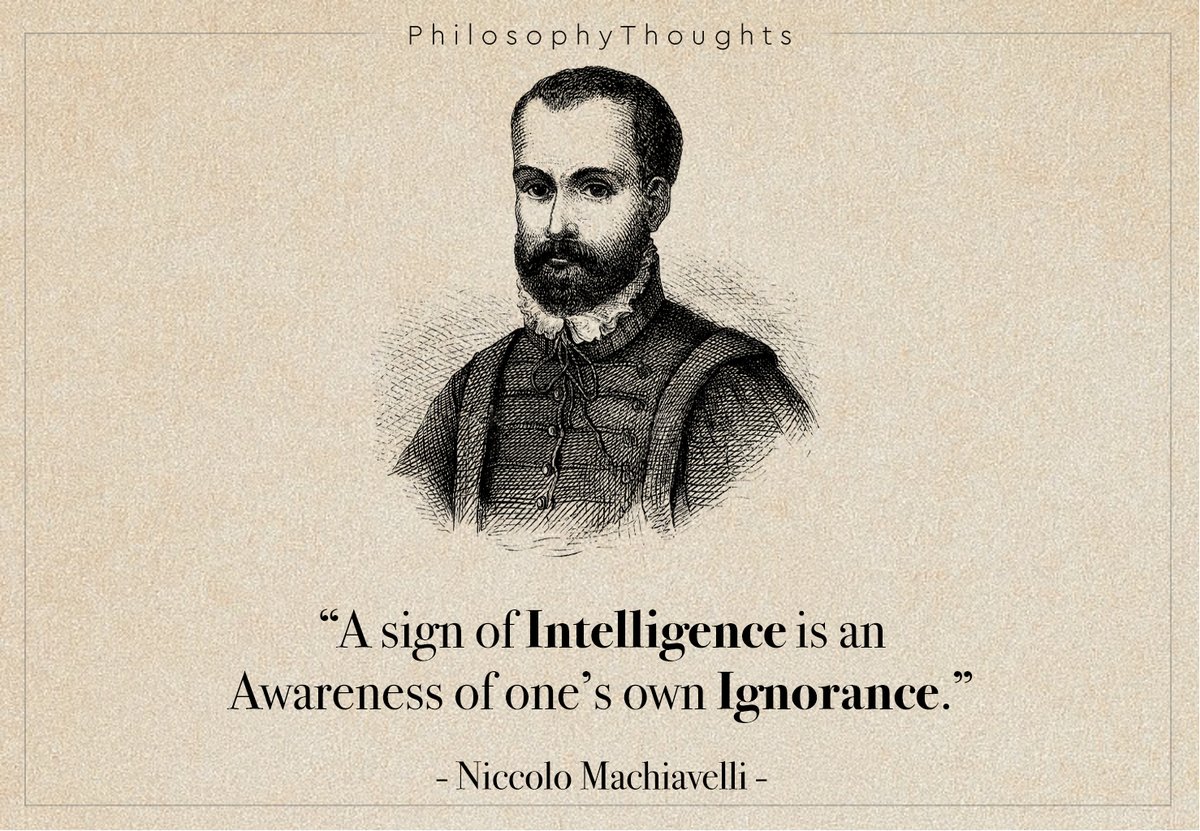 Philosophy_DQ's tweet image. 15 Deep Philosophy Quotes of “Niccolo Machiavelli "

| Thread