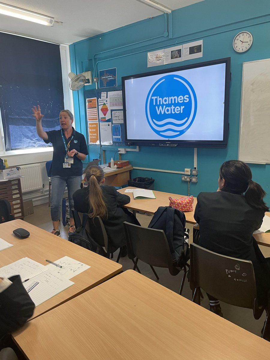 Our year 7s are finishing off their rivers topic by hearing from <a href="/thameswater/">Thames Water 💧</a> about what happens after you flush the loo. We’ve never seen them so engaged!