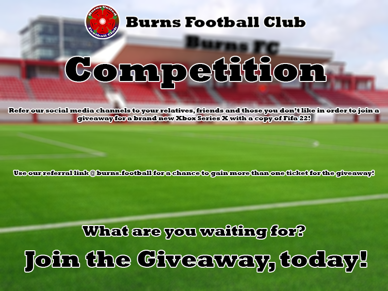 B_urnsFC's tweet photo. Giveaway⚽🎉🎉 https://t.co/0T01q8UmIy