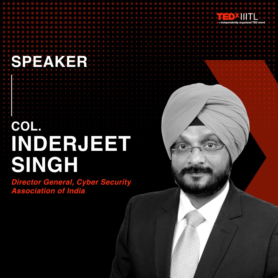 tedxiiitl's tweet photo. Colonel Inderjeet Singh leads Vara Technology's Cyber Security Center of Excellence. In this role, he helps create Group's Cyber Security Business Unit. He is developing revolutionary cyber security solutions for IT networks, Smart Cities, and Critical Information Infrastructure. https://t.co/xE4fAybTcV