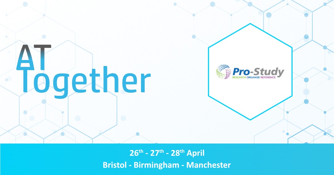 ProStudyUK's tweet photo. We’re joining @aventido next week for #ATTogether - 3 events, 3 cities, endless opportunities for learning and collaboration! Find out more here: https://t.co/1TSTcmkcWp
#ATTogether https://t.co/FQ7cwUXCOx
