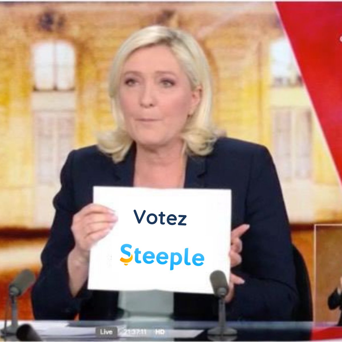 Là au moins, il n'y a plus de débat ! 👌
#votezsteeple #Debat2022
