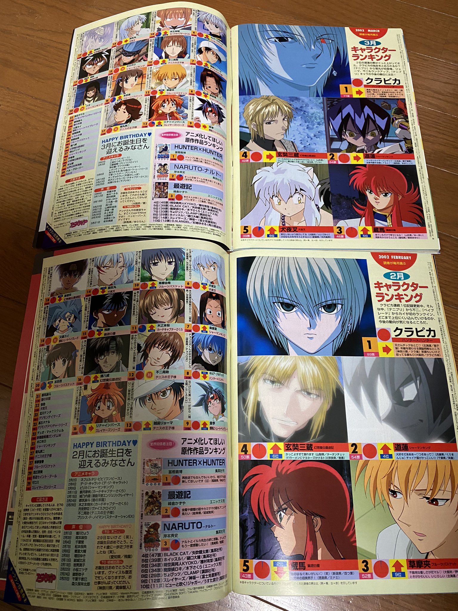 تويتر 脳汁 على تويتر シャーマンキングが最終回だったので年前のアニメディアのランキングとシャーマンキングのページ貼っておきますね 三蔵 クラピカ 蓮のスリートップ揺るがなかったよね T Co Qtrp8cyrjt