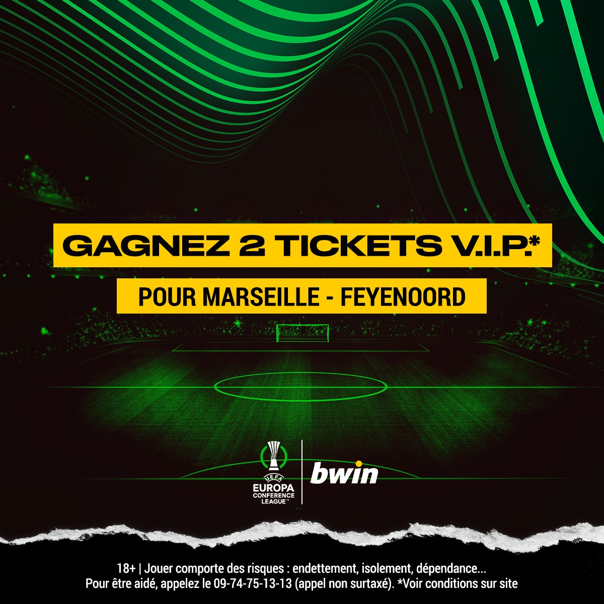 bwin_France's tweet photo. 🏆 Envie d'aller supporter l'OM en #UECL ?

🎟️ Tentez de GAGNER 2 TICKETS VIP POUR #OM - #Feyenoord !

Pour participer :
- RT + Follow @bwin_France ⚽

🗒️ Voir conditions sur le lien :   https://t.co/T3U82hDcBS
Tirage au sort : 02/05/22

#OMFEY #TeamOM #UECL https://t.co/075wDd8mz4
