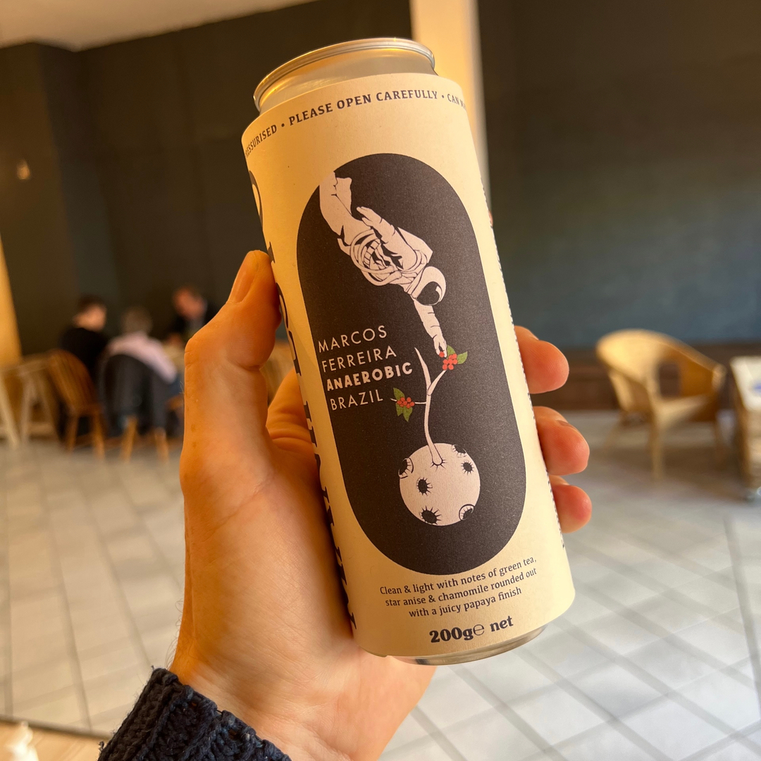 Have you tried our latest coffee?
Epic, wild, fruity; not your regular Brazil!
Producer: Marcos Ferreira de Souza
Variety: Catuai 
Process: Anaerobic Natural
Elevation: 850 masl 
Price paid to farmer: €6.24/kg
.
.
.
.
.
#specialtycoffee #scottishcoffee #ethicalcoffee #coffeeroa