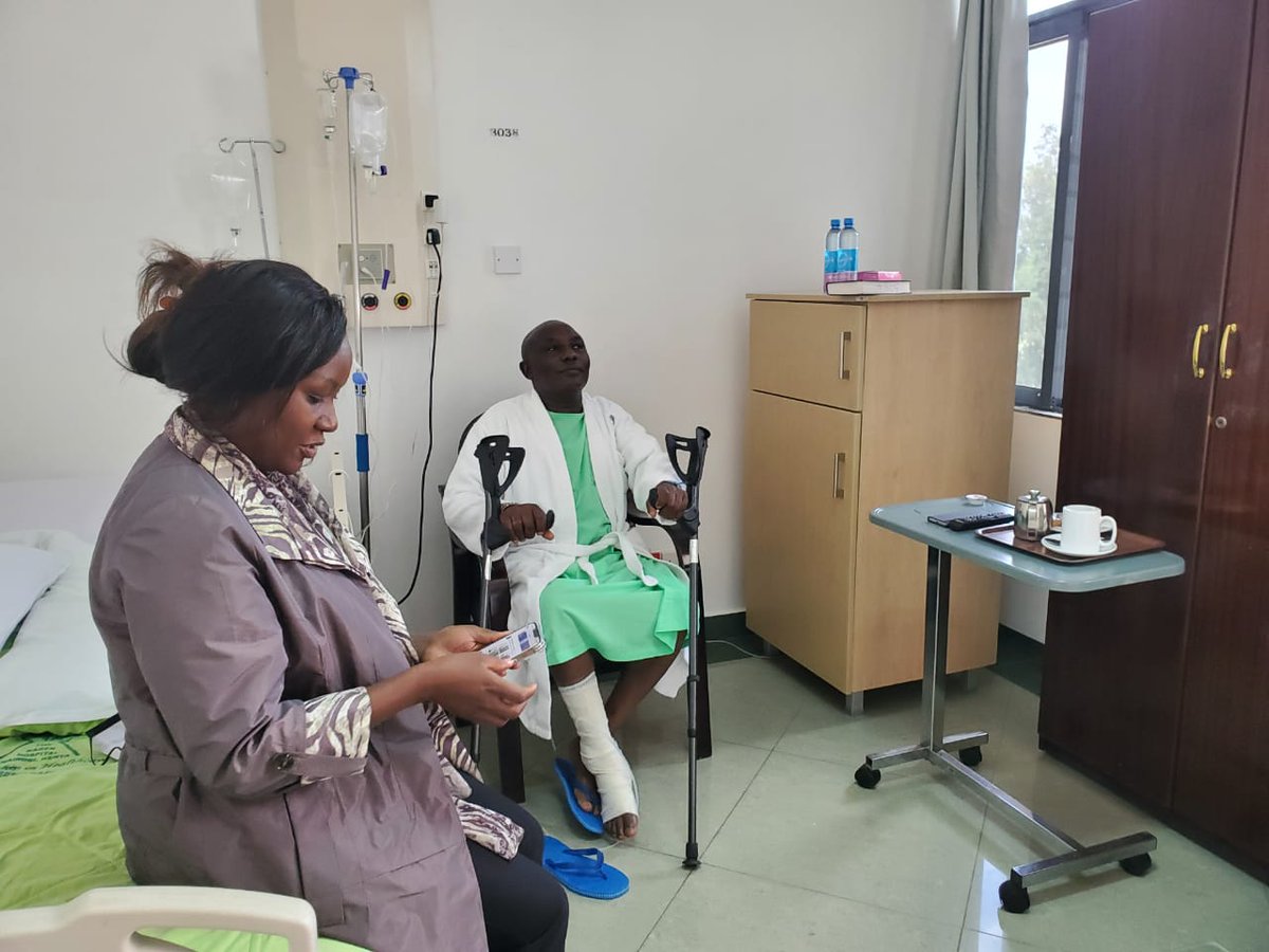 Teamcecily's tweet photo. Today @CecilyMbarire visited @HonJohnMuchiri at Karen hospital where he is undergoing treatment.
The two agreed to work together for a better Embu and deliver votes to UDA presidential candidate @WilliamsRuto and all Embu UDA candidates.
Chama ni #UDA
#KavindaNiGaka https://t.co/v2gwKBpoPD