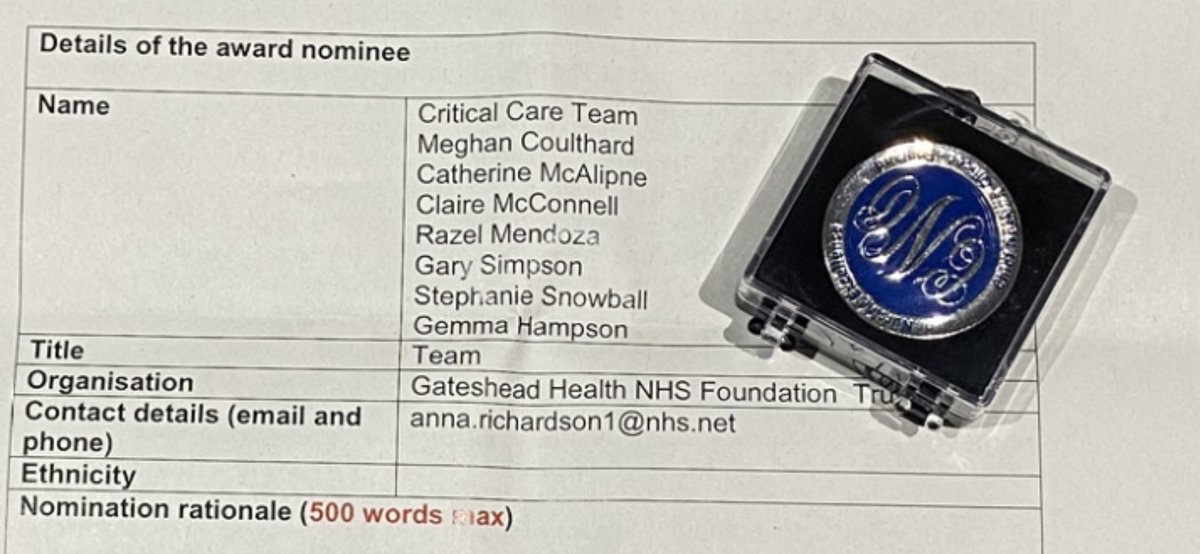 garysim15567618's tweet photo. Proud of the team I work with to receive this award! @tracy_bolton1 @Findley66G @MeghanCoulthard @QEGateshead @CNOEngland @teamCNO_ @rooney_aileen @judithw26868692 🥈 😍🥳 https://t.co/7Jzxh8c3X0