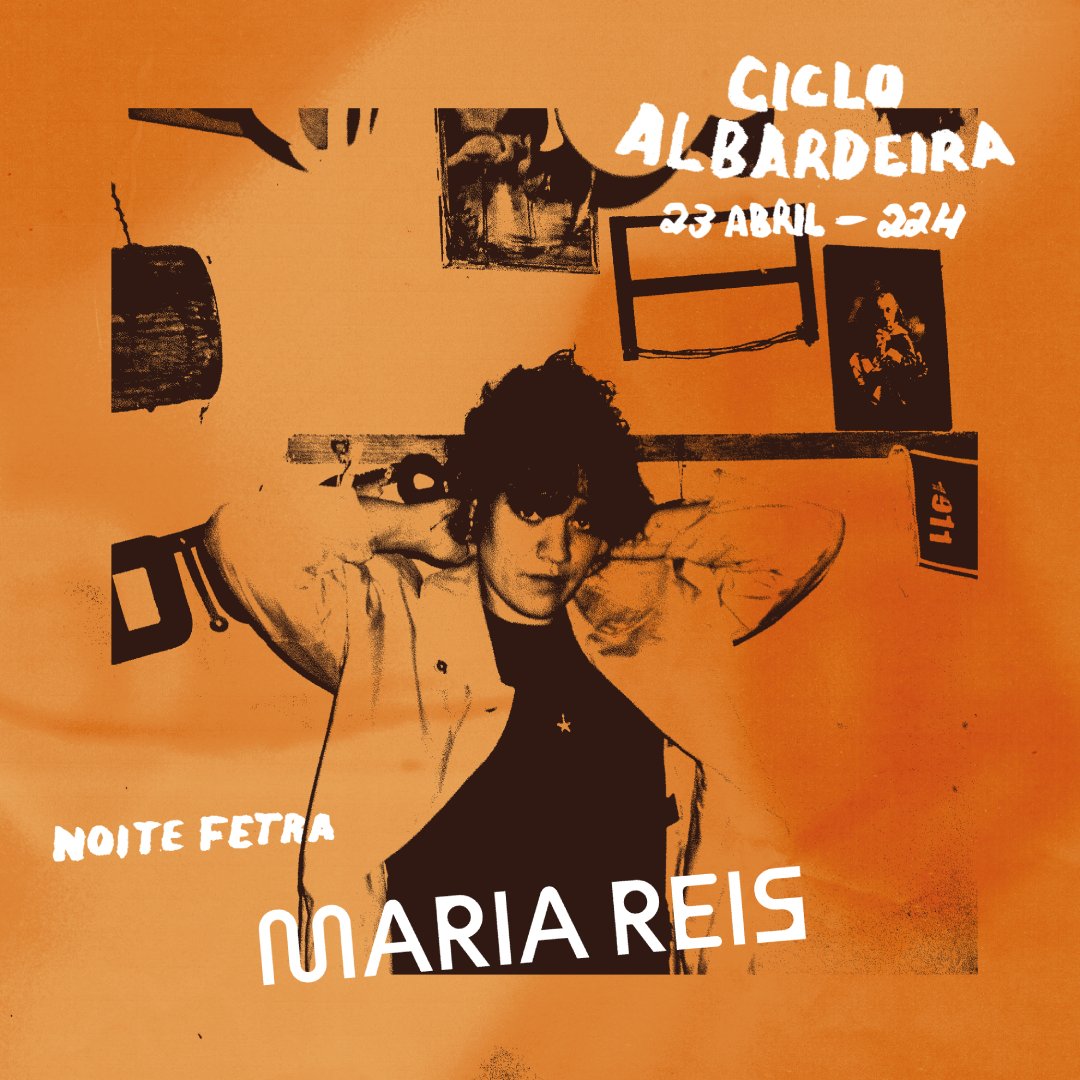 🌹Tornou-se uma das grandes músicas da pop independente. Os discos "Chove na Sala, Água nos Olhos" e "A Flor da Urtiga" explicam porquê: há neles uma fúria de viver, espinhosa e doce, para cantar aos altos berros.

23 abril / Vila Medieval de Ourém / 22h
🎟️bit.ly/CicloAlbardeir…