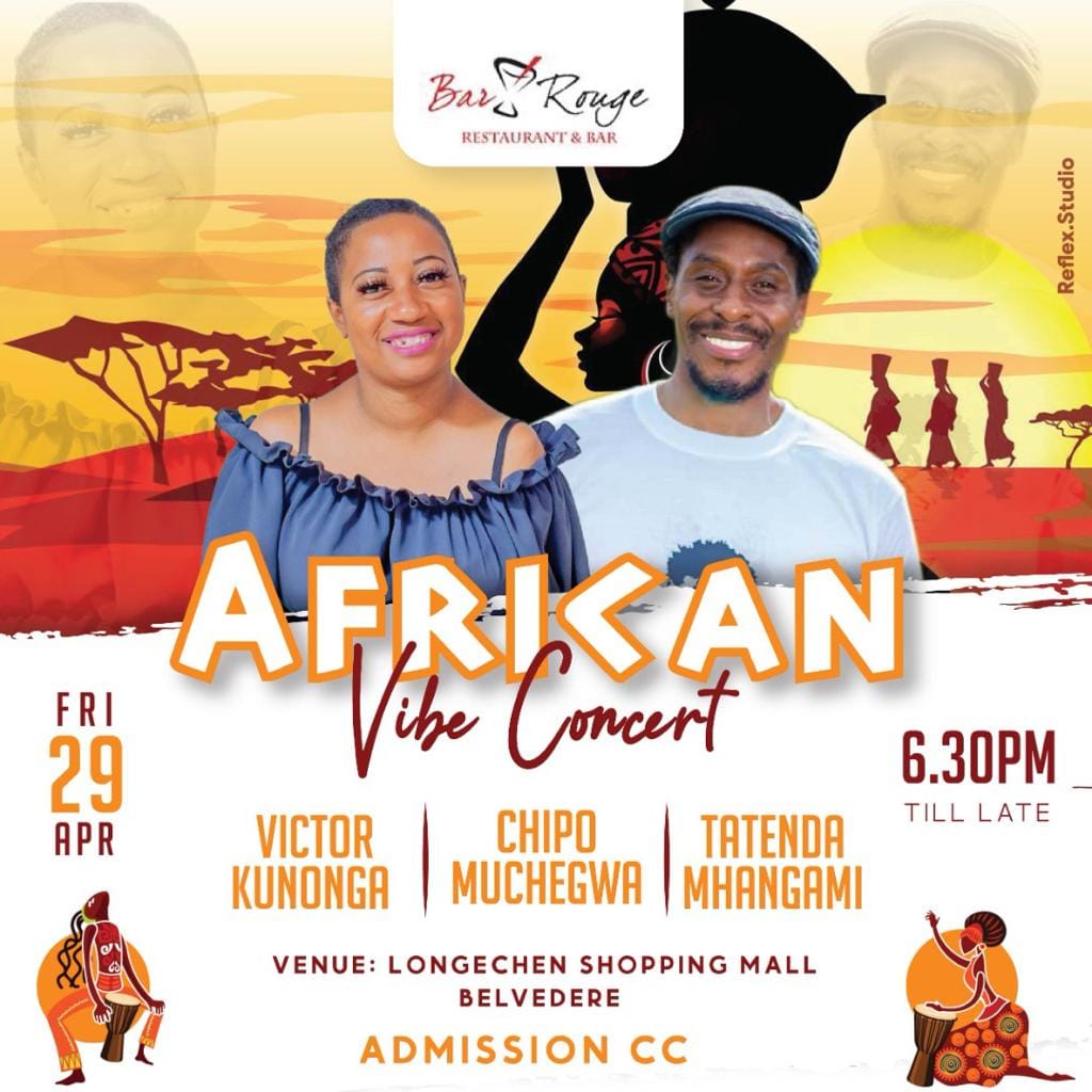 BarRougeZW's tweet photo. Join us Friday 29 April 2022 as we host @VictorKunonga @TatendaMhangami @ChipoMuchegwa at Bar Rouge Restaurant and Bar. See you there!!
#barrouge
#longcheng
#restaurant https://t.co/XBl7e3B0LM