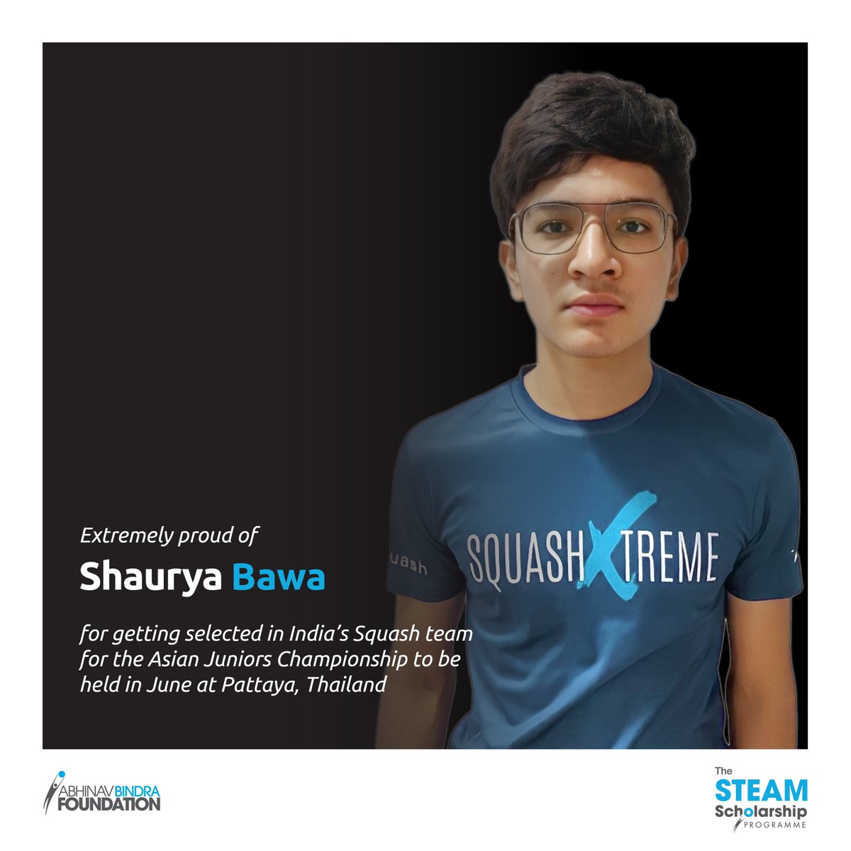 abfoundationind's tweet photo. Shaurya's hard work pays off! The 17-year-old proved his mettle by acing the selection trials🔥 https://t.co/HxU5J3h05Z
