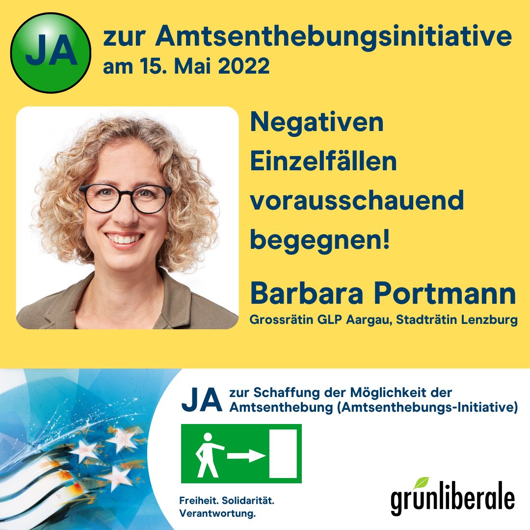 aargauer_bdp's tweet photo. @BarbaraPortmann sagt Ja zur #Amtsenthebungsinitiative - Danke. @Amtsenthebungs1 #abst22 @kantonaargau https://t.co/S18lBwfE3b