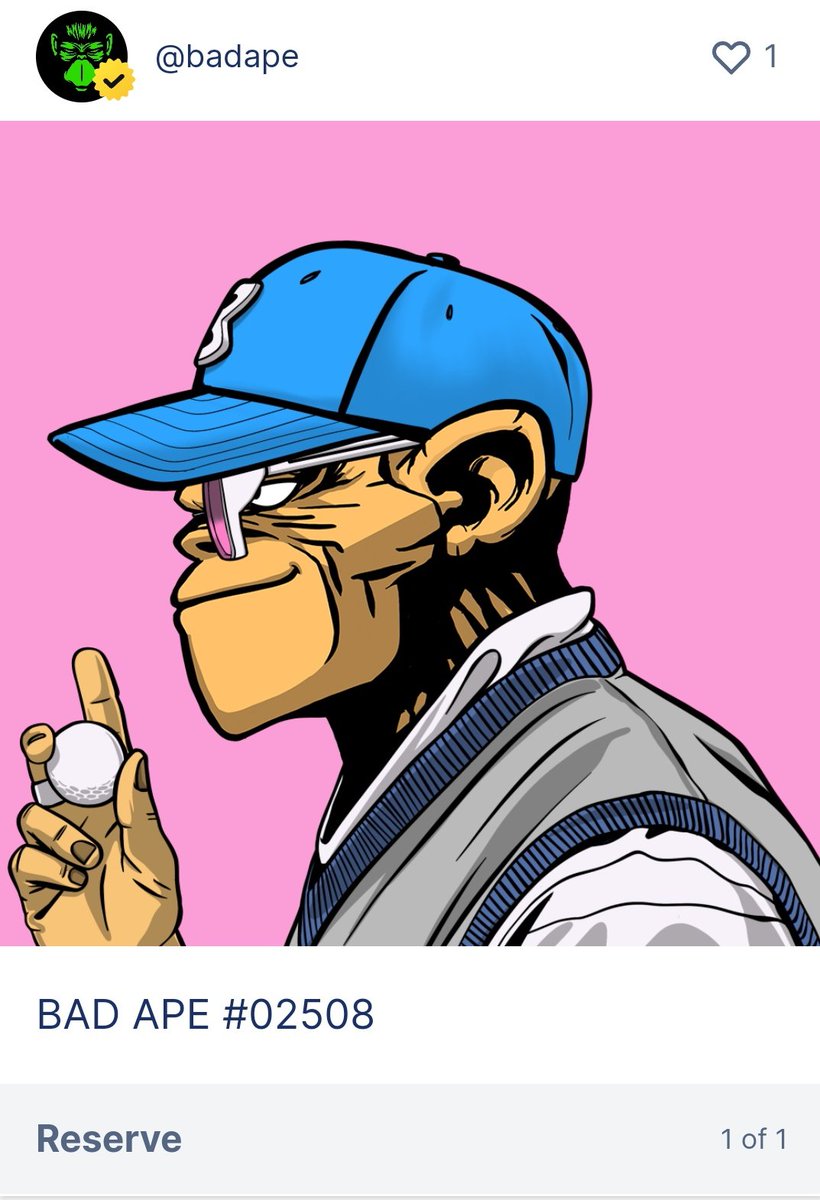 cryptonitemynft's tweet photo. Dah lama tak get into NFT scene since quite busy at this moment. Belek punya belek, dapat la one of @BadApeNFT in secondary market. 

For sure, this will be good investment 🚀 https://t.co/7aEBfxzkYd
