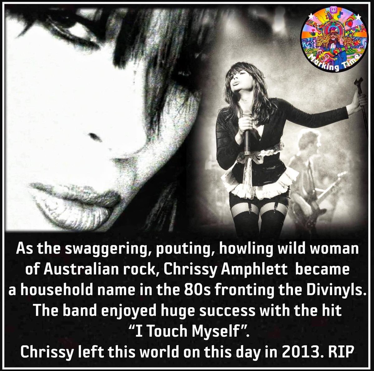Nine years now passed. There will never be another Chrissy. @ChrissyAmphlett @DivinylsLover @OzDivinylsShow @Divinyls1 @CountdownABC