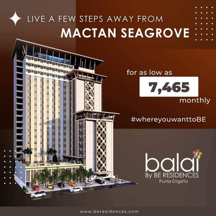 BertAlgs12's tweet photo. 𝐁𝐀𝐋𝐀𝐈 by BE Residences!

A 19-Storey residential resort situated along the high end resorts in Punta, Engaño Mactan, Lapulapu City!
 
Reservation Fee: Php 20,000/ P50,000
✓𝐒𝐓𝐔𝐃𝐈𝐎 𝐔𝐍𝐈𝐓 &amp; studio deluxe &amp; yarden units

For more information DM me. https://t.co/zrddUJgAvJ