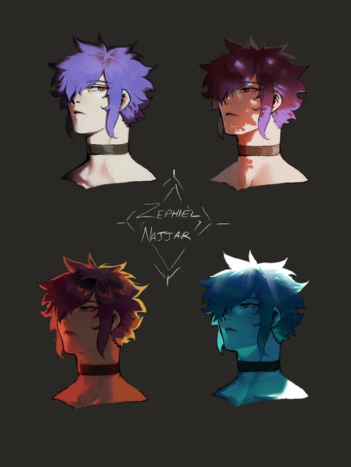 Lighting practice with Y0-Zeph cos I love pushing contrast and an art inspo (666Pigeon) caught my eye while on Pinterest 