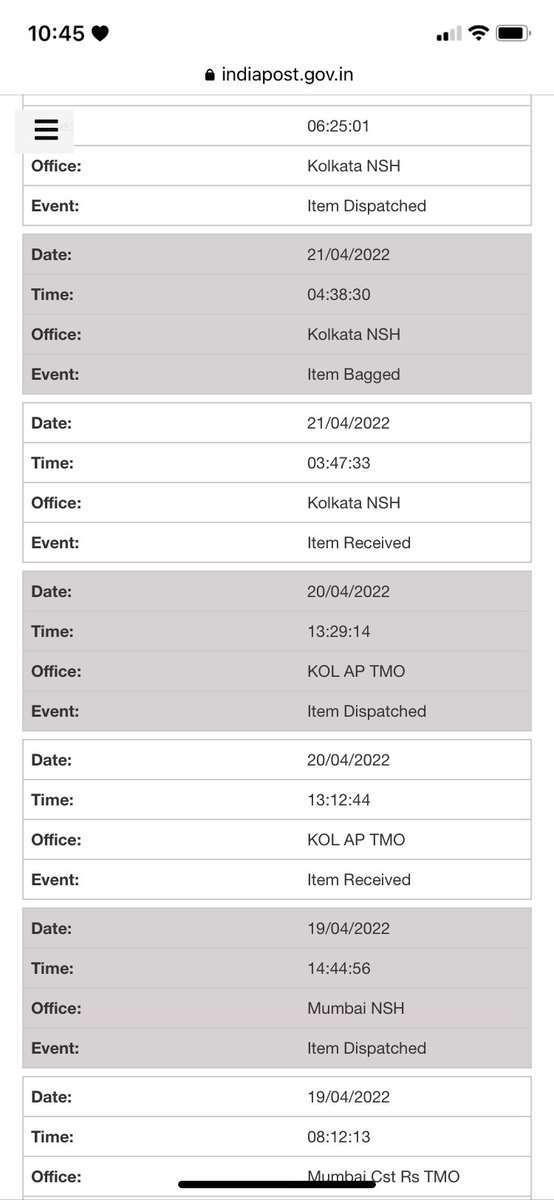 cherry_cola00's tweet photo. @IndiaPostOffice 
Why is my package Going back to the sender with reaching my near by po 
Pls check https://t.co/E1hJ46QTL0