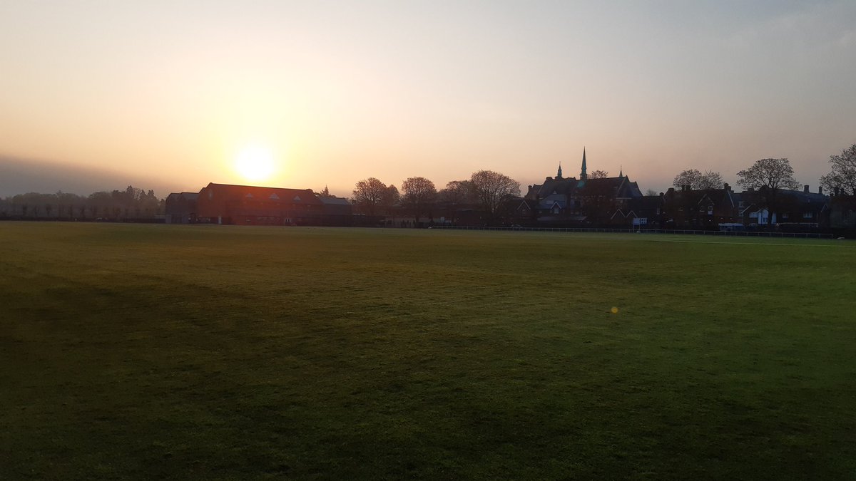 Final prep to welcome the students back for pre season cricket training today! Going to be a great day seeing the bat and ball in action again! #CricketSeason @stjohnssport